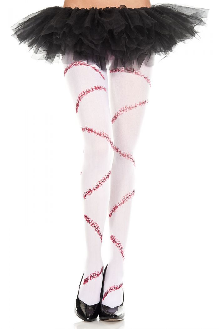 Music Legs Bloody-stitch-pantyhose  Halloween 2018 | Pantyhose Library